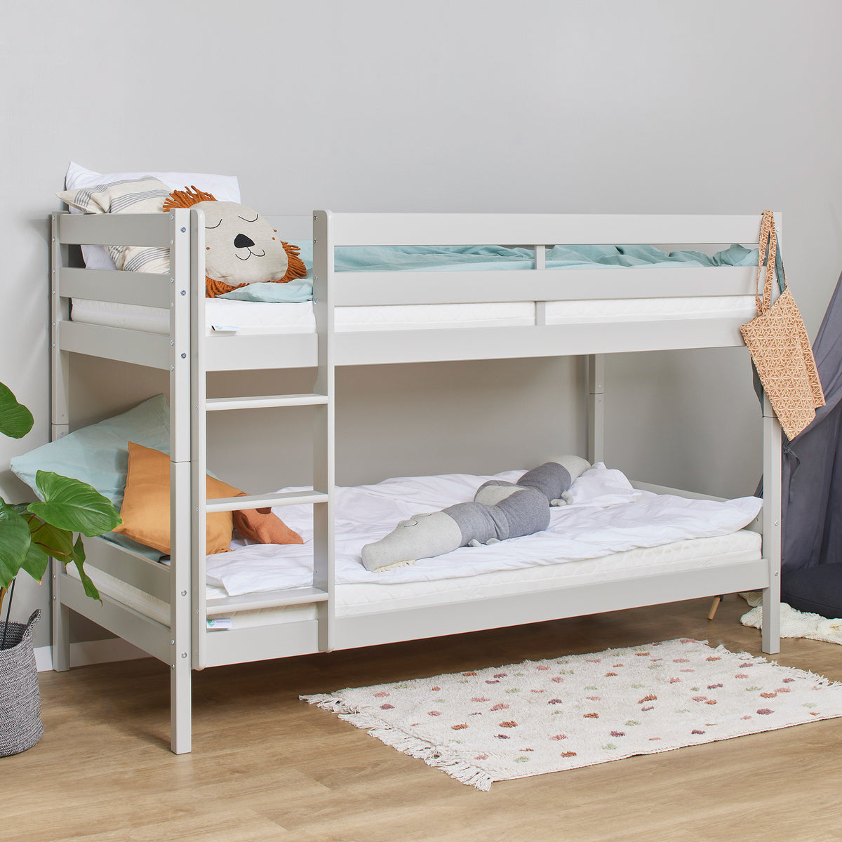 Hoppekids ECO Comfort, Kerrossänky 90x200 cm, Dove Grey