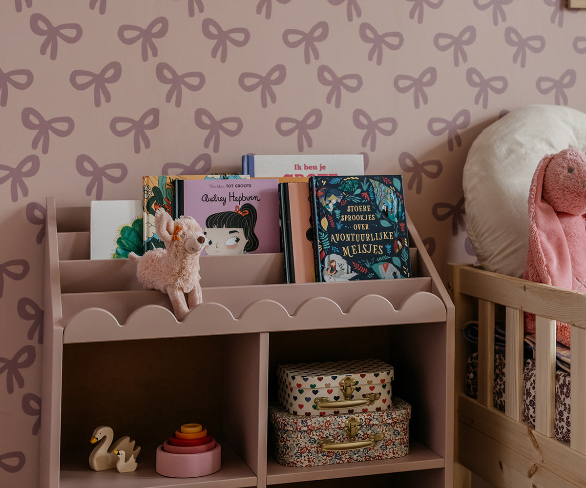Book Nook, Montessori Kirjahylly, Vintage Rose