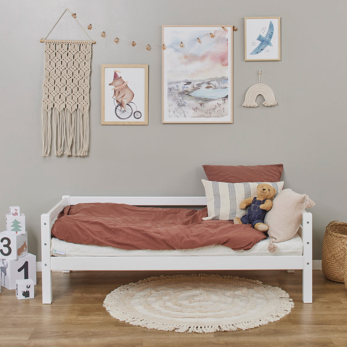 Hoppekids, ECO Dream, Juniorisänky 70x160 cm, White
