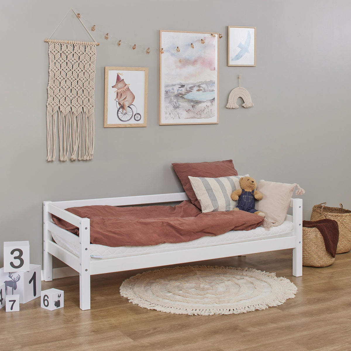 Hoppekids, ECO Dream, Juniorisänky 70x160 cm, White