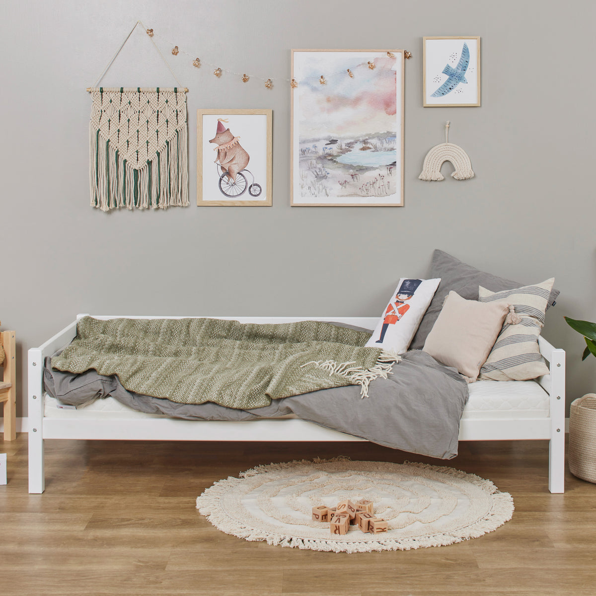 Hoppekids, ECO Dream, Juniorisänky 90x200 cm, White