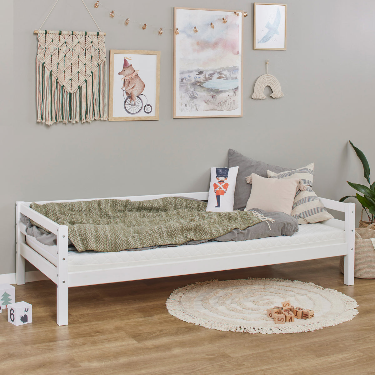 Hoppekids, ECO Dream, Juniorisänky 90x200 cm, White
