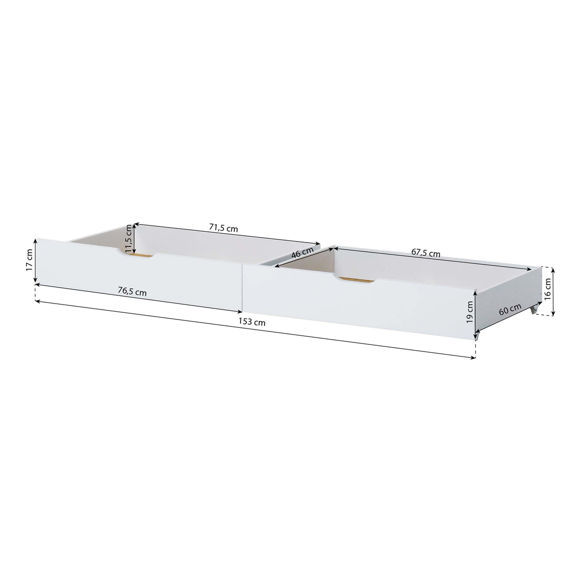 Hoppekids, ECO Comfort, Talosänky 70x160, Dove Grey