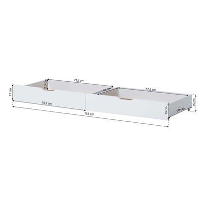 Hoppekids, ECO Comfort, Talosänky 70x160, Dove Grey