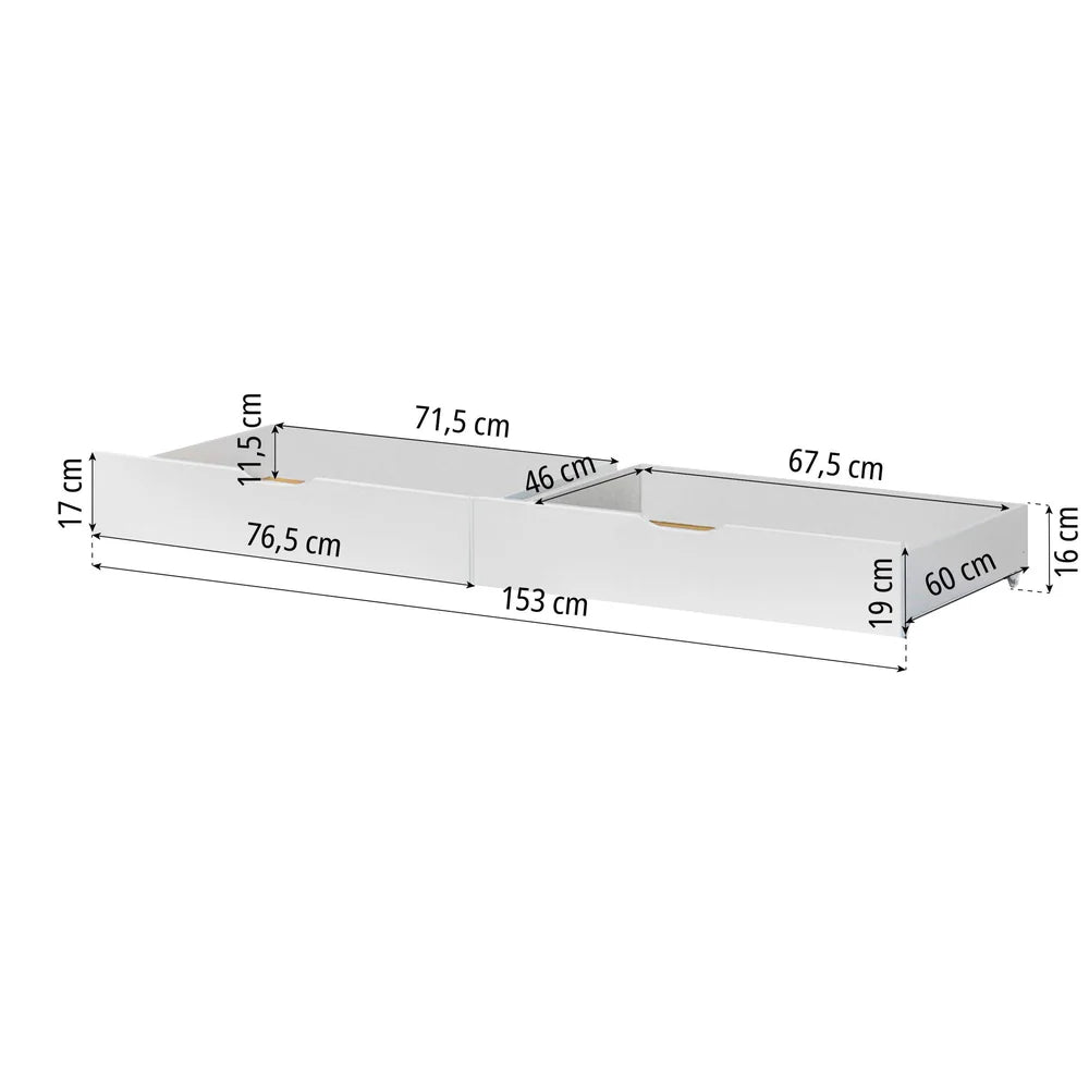 Hoppekids, ECO Comfort, Junior bed 70x160 cm, White