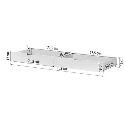 Hoppekids, ECO Comfort, Junior bed 70x160 cm, White