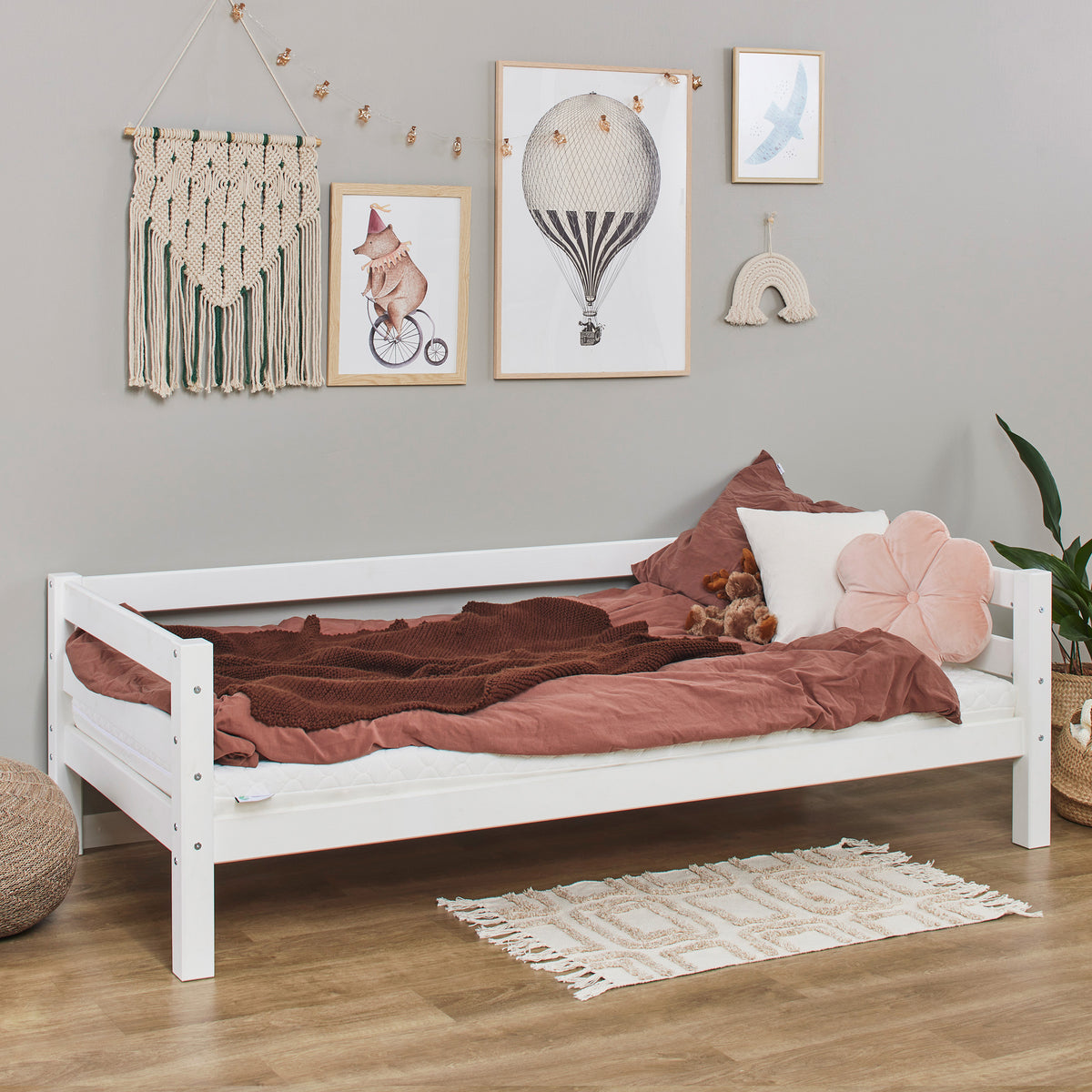 Hoppekids, ECO Luxury, Juniorisänky, 90x200 cm, White