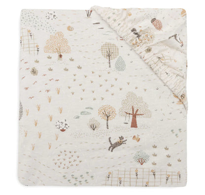 Jollein, Aluslakana, 60x120cm, Jersey Tiny Park