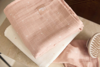 Jollein, Kapaloharso 2-pack, Twinkling Wild Rose, 115x115cm