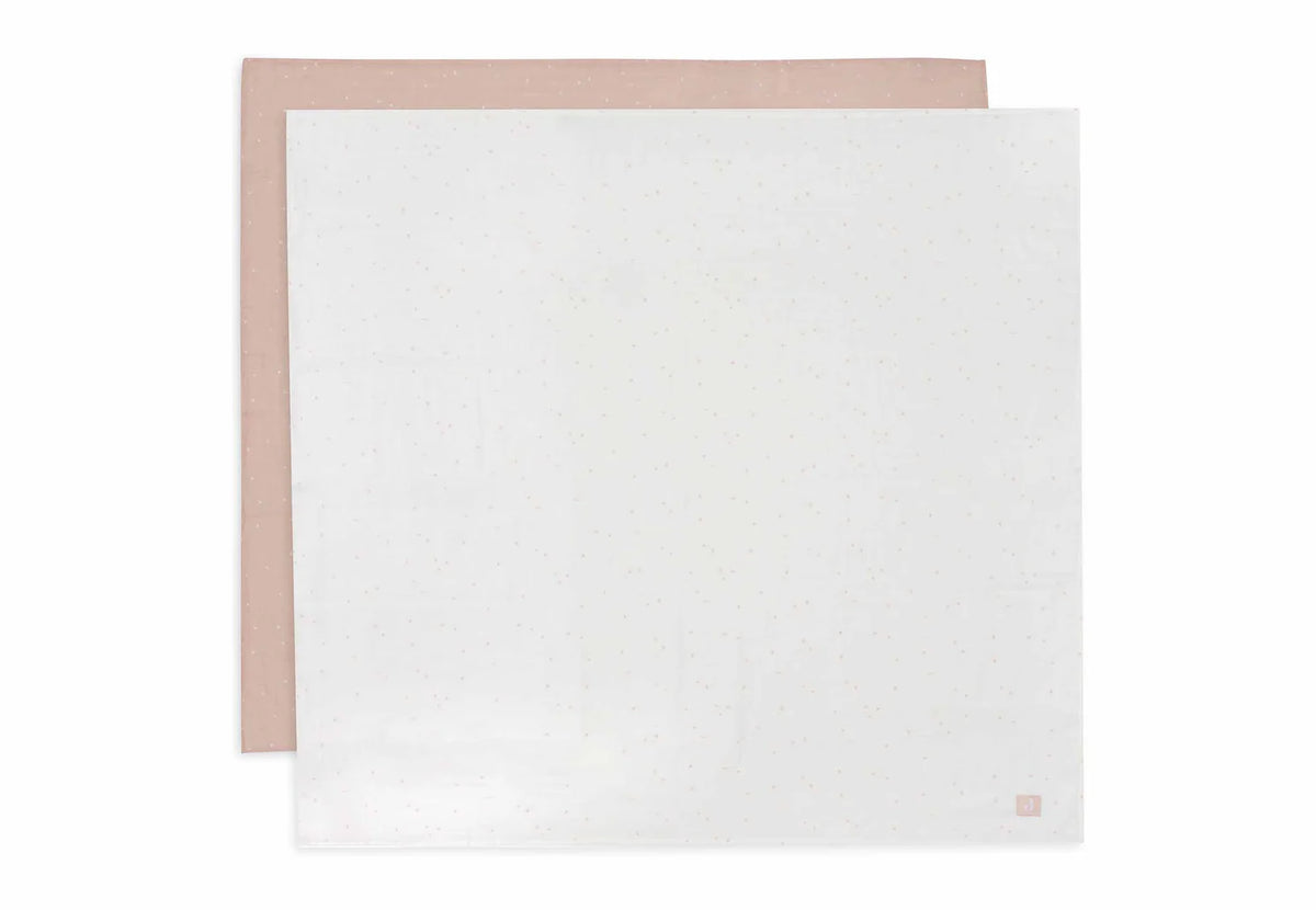 Jollein, Kapaloharso 2-pack, Twinkling Wild Rose, 115x115cm