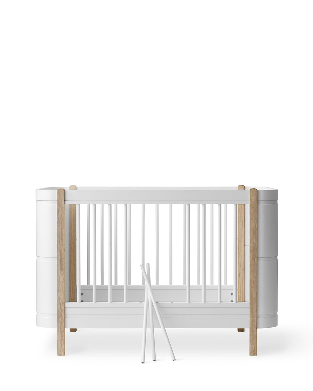 Oliver Furniture, Wood Mini+ Pinnasänky&Juniorisänky 5in1, White/Oak