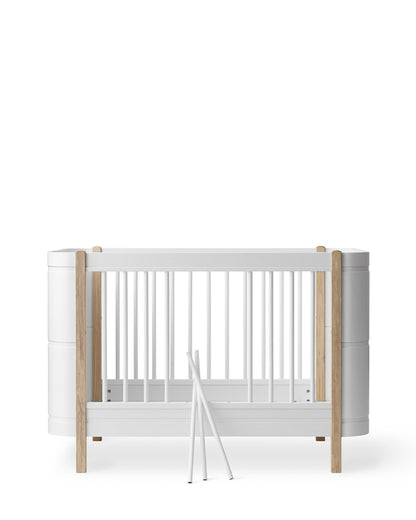 Oliver Furniture, Wood Mini+ Pinnasänky&Juniorisänky 5in1, White/Oak