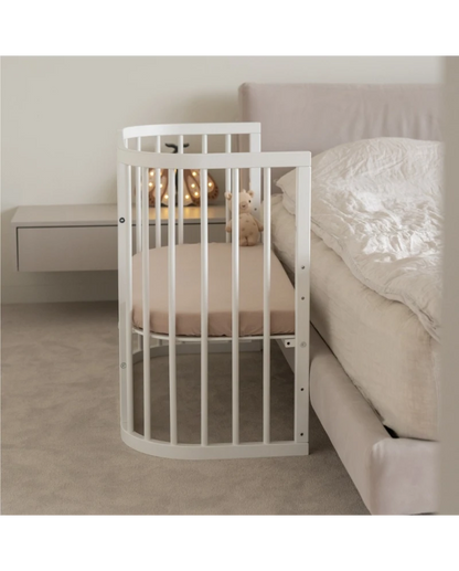 Waldin, Cot 5in1 + Mattress, White