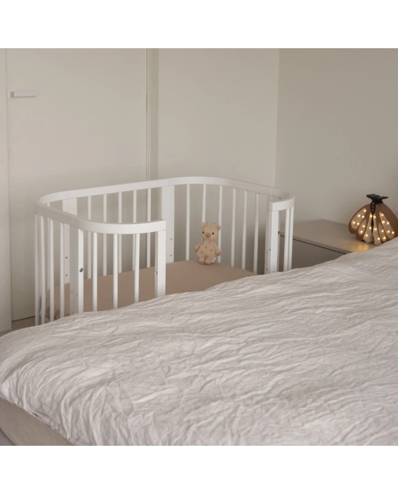 Waldin, Cot 5in1 + Mattress, White