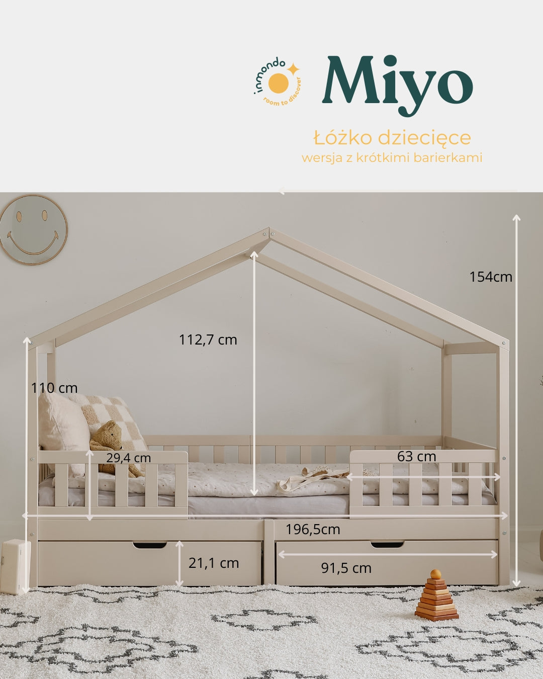 Inmondo, Talosänky Miyo-2, 90х190cm, Cashmere