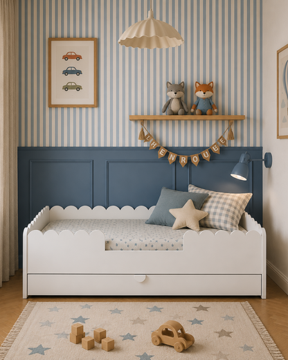 Bellamy, Junior bed 80x160, Book Nook, Snow White