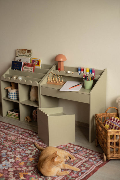 Book Nook, Montessori Table and Chairs, Sage