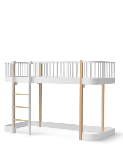 Oliver Furniture, Wood Original, Puoliparvisänky 90x200, White/Oak