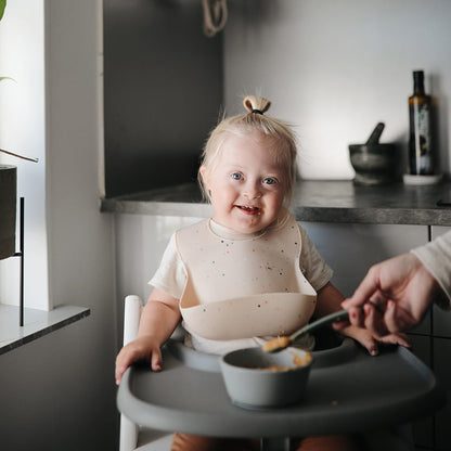 Mushie silikonskål med sugkopp, sten