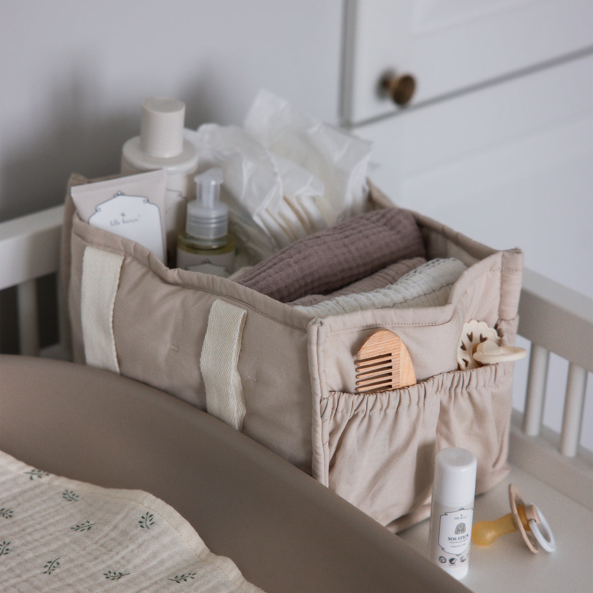 Sebra, Säilytyslokerikko Hoitopöydälle, Morning Beige