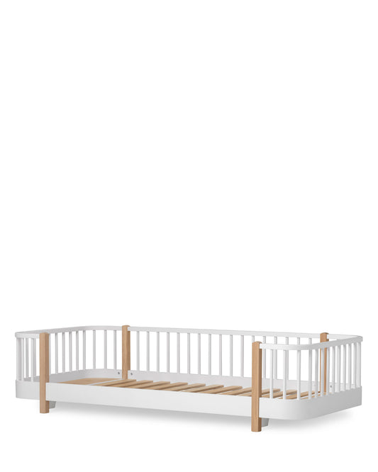 Oliver Furniture, Wood Original lattiasänky 90x200 cm, White/Oak