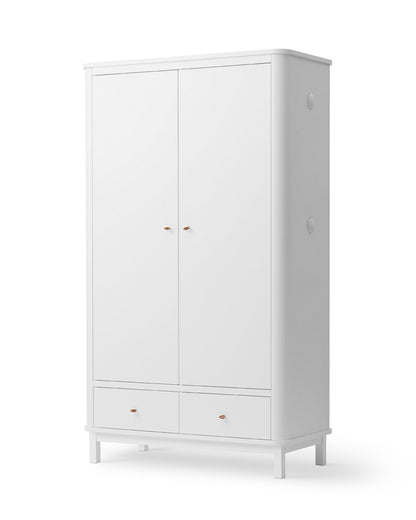 Oliver Furniture, Wood, Vaatekaappi 2 ovea, White