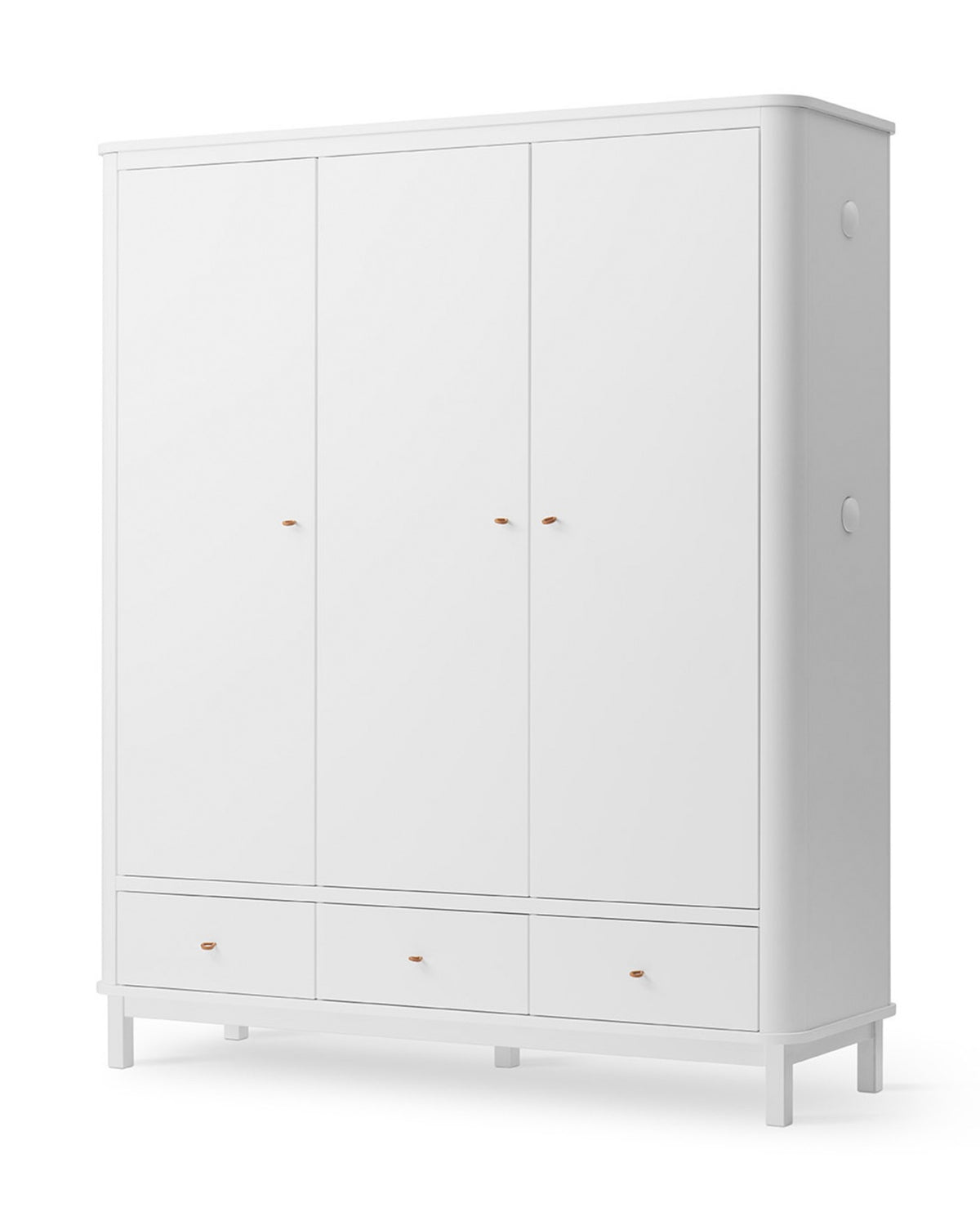 Oliver Furniture, Wood, Vaatekaappi 3 ovea, White