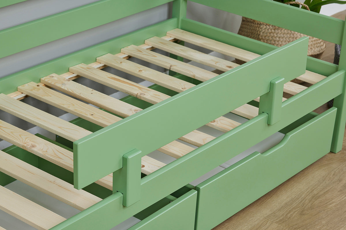 Hoppekids, ECO Comfort, Juniorisänky 70x160 cm, Green
