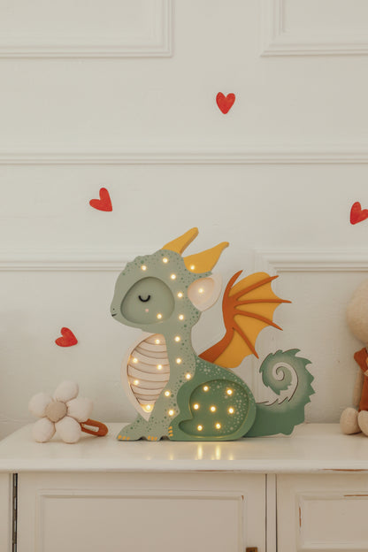 Little Lights Yövalo, Baby Dragon, Hunter Green