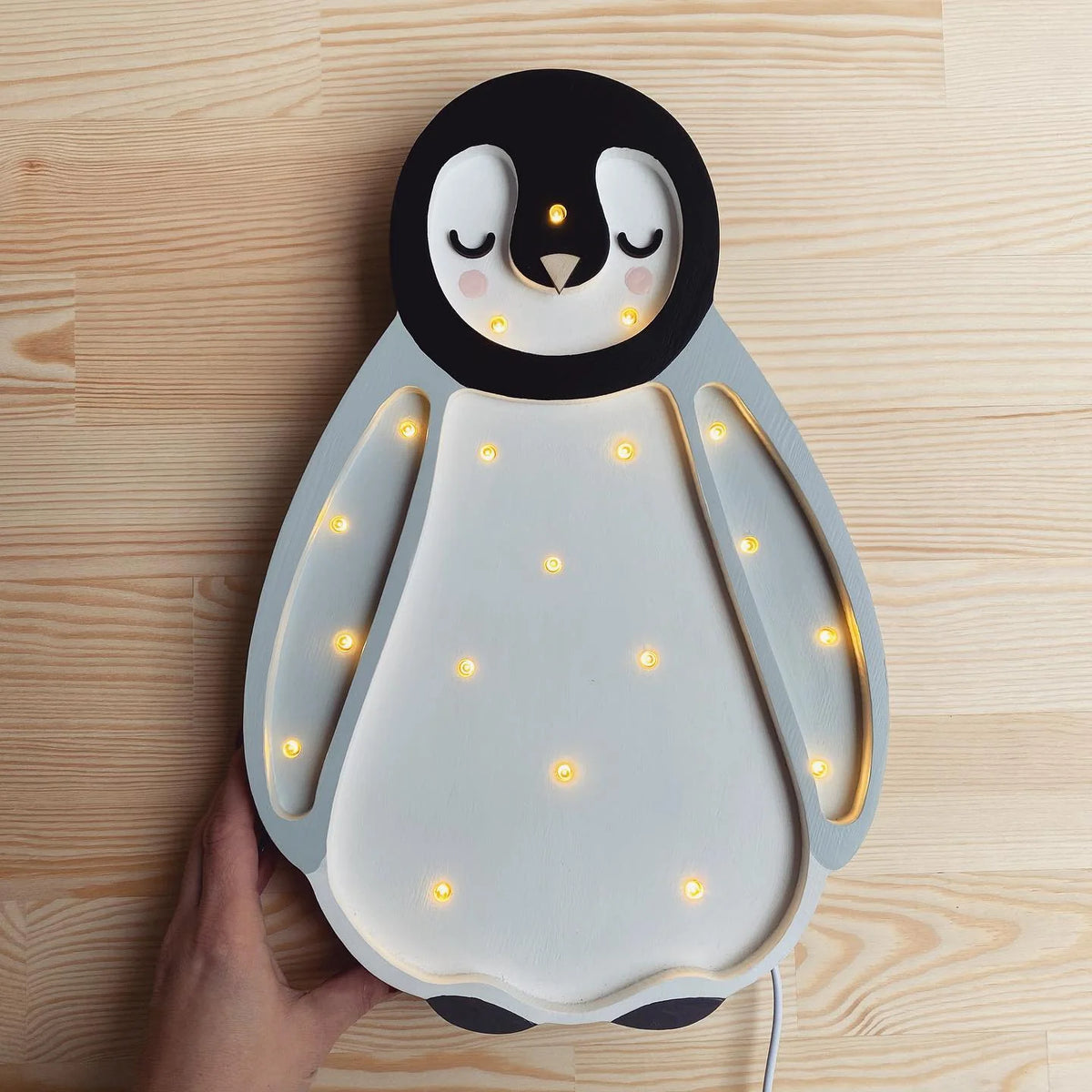 Little Lights, Yövalo Baby Penguin, Light Grey