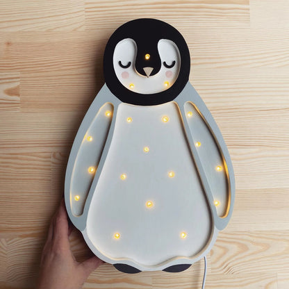 Little Lights, Yövalo Baby Penguin, Light Grey