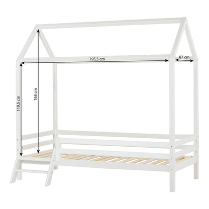 Hoppekids, ECO Dream, House bed 90x200 cm (Convertible), White