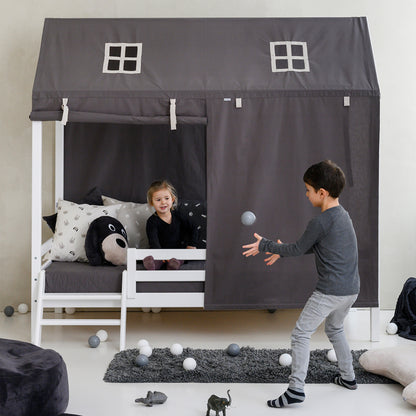 Hoppekids, ECO Dream, House bed 90x200 cm (Convertible), White