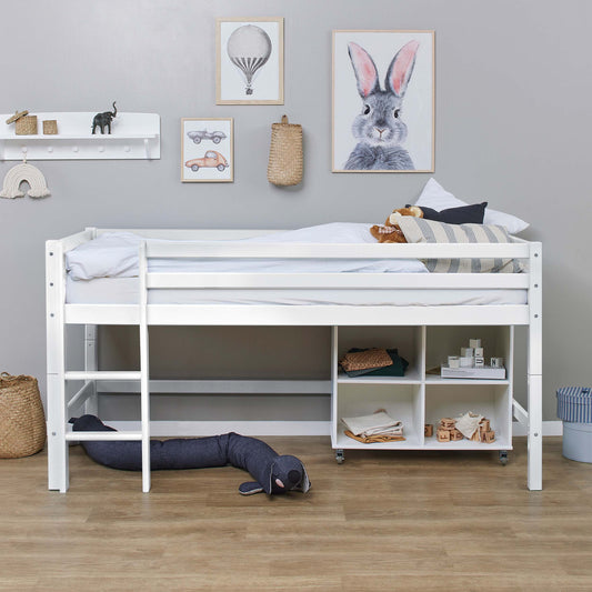 Hoppekids, ECO Dream, Parvisänky (Muunneltava) 70x160 cm, White