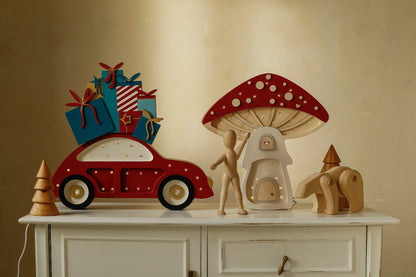Little Lights, Yövalo, Beetle Car, Christmas Edition Red