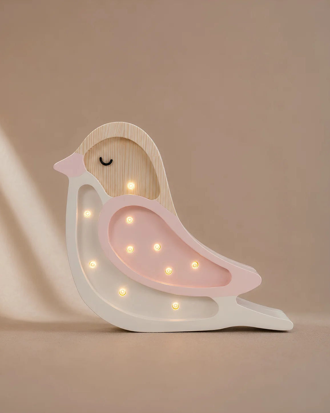 Little Lights, Night Light MINI Bird, Strawberry Cream