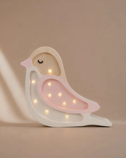 Little Lights, Night Light MINI Bird, Strawberry Cream
