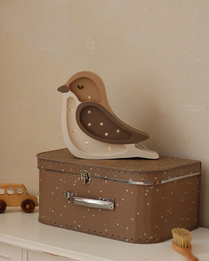 Little Lights, Yövalo MINI Bird, Coffee Beige