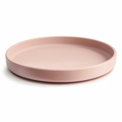 Mushie Silikonilautanen Imukupilla, Classic Blush