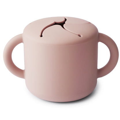 Mushie, Silikoninen Snack Cup, Blush