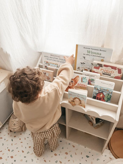 Book Nook, Montessori Bookshelf, Latte