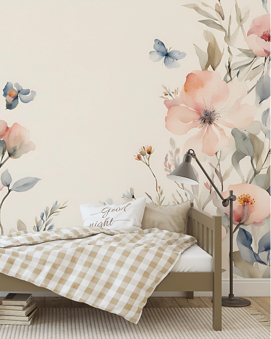 Photo wallpaper, Peach Flowers
