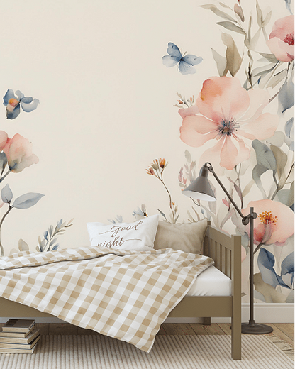 Photo wallpaper, Peach Flowers