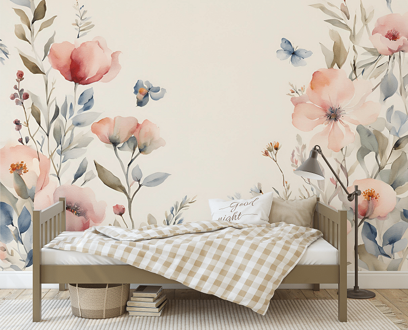 Photo wallpaper, Peach Flowers