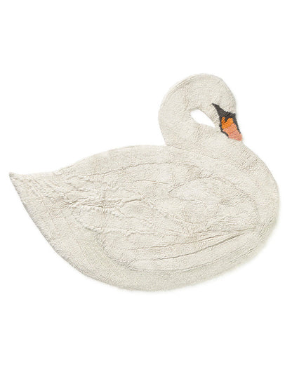 Swan Lake, Washable Rug, Swan
