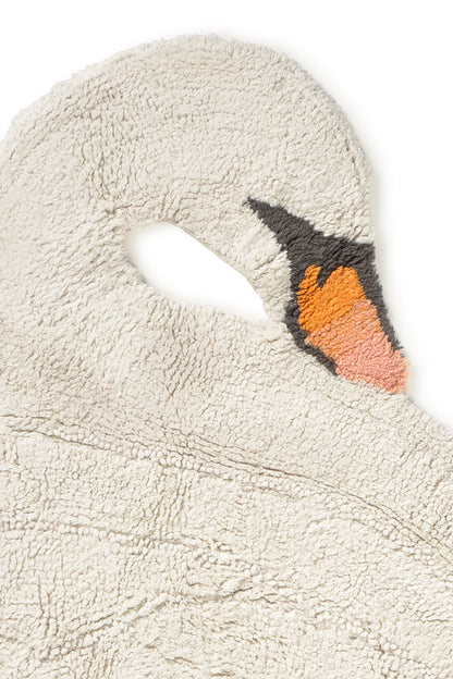 Swan Lake, Washable Rug, Swan