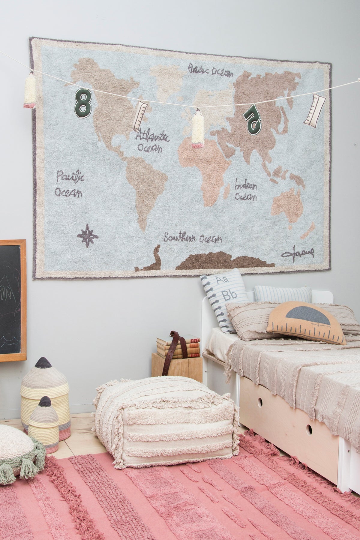 Back to School, Pestävä Matto, Vintage Map