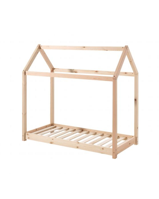 Vipack, Cabane House Bed, 2 storlekar, naturligt trä