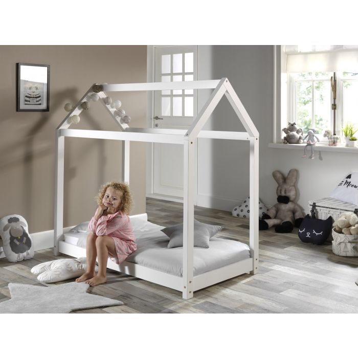 Vipack, Cabane House Bed, 2 sizes, White