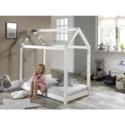Vipack, Cabane House Bed, 2 sizes, White